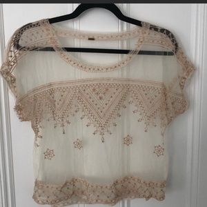 FREE PEOPLE lace top